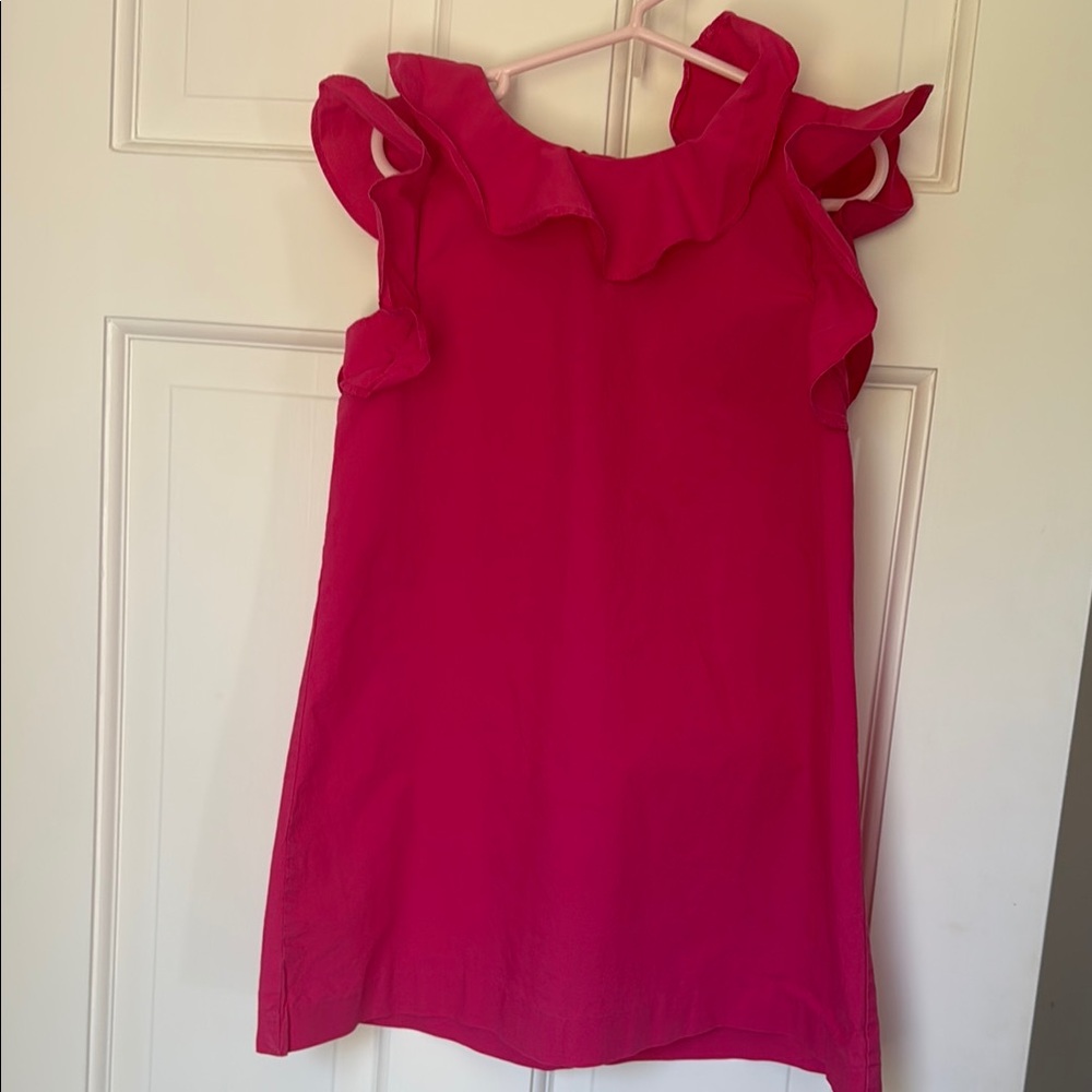 Jacadi Pink Ruffle Sleeve Dress size (?) 5Y (I think!)